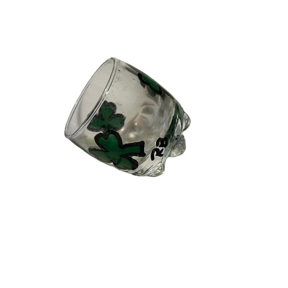 Hand-Painted "Luck of the Irish" Shamrock Shot Glass